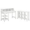 Computer Desk with Open Storage, Bookcase and Organizer - Broadview -1