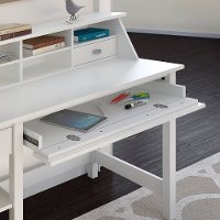 Computer Desk with Open Storage, Bookcase and Organizer - Broadview -3