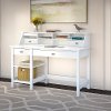 Computer Desk with Open Storage and Desktop Organizer - Broadview