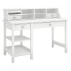 Computer Desk with Open Storage and Desktop Organizer - Broadview -4