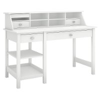 Computer Desk with Open Storage and Desktop Organizer - Broadview -4