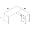 Kathy Ireland 60 Inch L-Desk - Connecticut -5