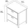 Kathy Ireland® Black Oak 2-Drawer Lateral File Cabinet - Connecticut -4