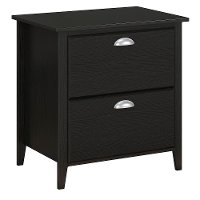 Kathy Ireland Black Oak 2 Drawer Lateral File Cabinet - Connecticut -5
