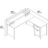 Kathy Ireland® Office 60 W L Desk and Organizer -Connecticut -5