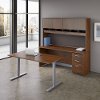 60W x 30D Cherry Height Adjustable Standing Desk