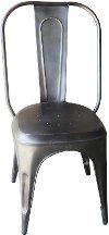 Clearance Silver Dining Chair - Iron