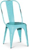 Clearance Turquoise Blue Dining Chair - Iron