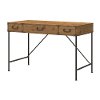 Kathy Ireland® Golden Pine 48 Inch Writing Desk - Ironworks -2