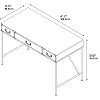 Kathy Ireland® Golden Pine 48 Inch Writing Desk - Ironworks -5