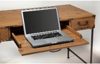 Kathy Ireland Golden Pine 48 Inch Writing Desk - Ironworks-3
