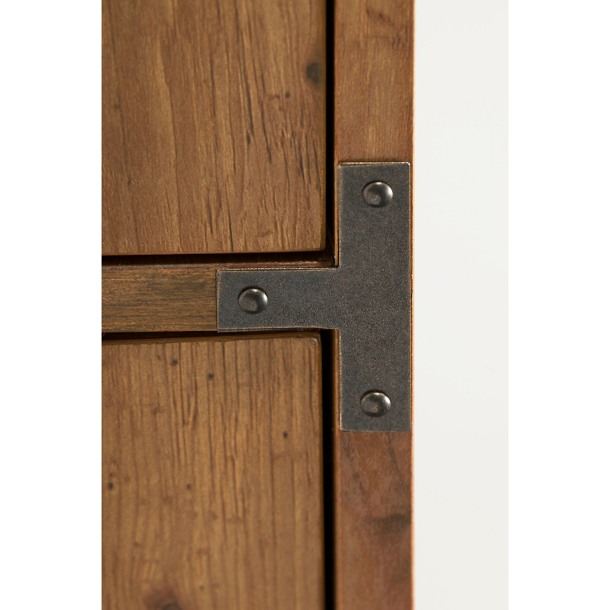 Golden Pine 2 Drawer Lateral File Cabinet - Ironworks-4