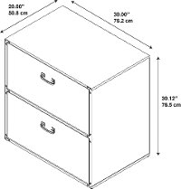 Golden Pine 2 Drawer Lateral File Cabinet - Ironworks-5