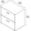 Kathy Ireland Golden Pine 2- Drawer Lateral File - Ironworks -5