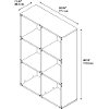Kathy Ireland Golden Pine 6-Cube Bookcase - Ironworks -4