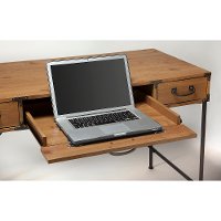 Kathy Ireland 48 Inch Writing Desk, 2 Drawer Mobile Cabinet - Ironworks-3