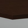 Mocha Cherry 72L x 36W Boat Shaped Table Metal Base - Conference Tables-4