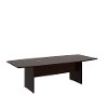 Mocha Cherry 96L x 42W Boat Shape Table - Conference Tables-1
