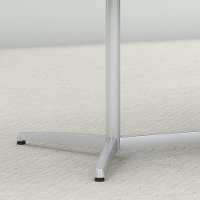 Mocha Cherry 96L x 42W Boat Shape Metal Base Table - Conference Tables-4