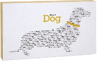 Yellow, Black and White Haute Dog Canvas Wall Art