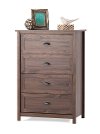 F01902.47 Rich Walnut 4-Drawer Chest - Abbott