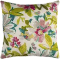 Multi Color Floral Indoor-Outdoor Throw Pillow