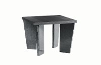 KJVR625KT Modern Smokey Gray End Table - Versilia