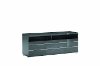 KJVR630KT 65 Inch Modern Smokey Gray TV Stand - Versilia