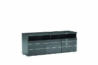 KJVR630KT 65 Inch Modern Smokey Gray TV Stand - Versilia