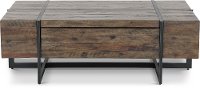 Rustic Brown Wood Coffee Table - Modern Timber