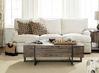 Rustic Brown Wood Coffee Table - Modern Timber-2