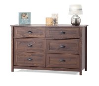 F01909.47 Rich Walnut Double Dresser - Abbott
