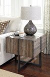 Rustic Brown End Table - Modern Timber-1
