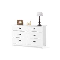 F01909.46 Matte White Double Dresser - Abbott