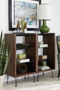 Warm Brown Modern Bookcase - Dalton