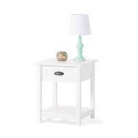 F01928.46 Matte White 1-Drawer Nightstand - Abbott