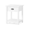F01928.46 Matte White 1-Drawer Nightstand - Abbott-2