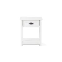 F01928.46 Matte White 1-Drawer Nightstand - Abbott-3