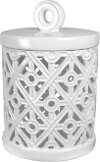 12 Inch White Tea Light Holder