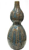 Clearance 19 Inch Blue Double Gourd Vase