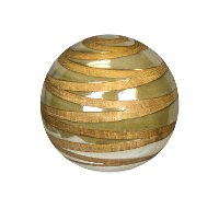 Tan Swirl Decorative Orb