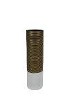 Clearance 19 Inch Brown and White Decorative Resin Vase