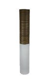 Clearance 31 Inch Brown and White Decorative Resin Vase