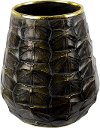 Clearance 10 Inch Black Resin Turtle Vase