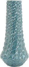 21 Inch Teal Blue Decorative Ceramic Vase