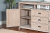 66 Inch Casual Rustic Gray TV Stand - Mountain Ash-3
