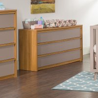 F05109.10 Oiled Oak/ Potters Clay Double Dresser - Loft Collection