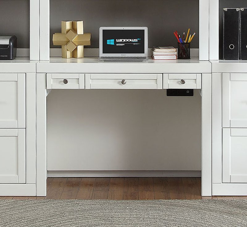 40 Inch Modern White Writing Desk Catalina Rc Willey Furniture