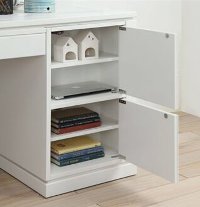 White Modern Office Desk - Catalina-4