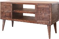 Moka Brown Sofa Table - Retro